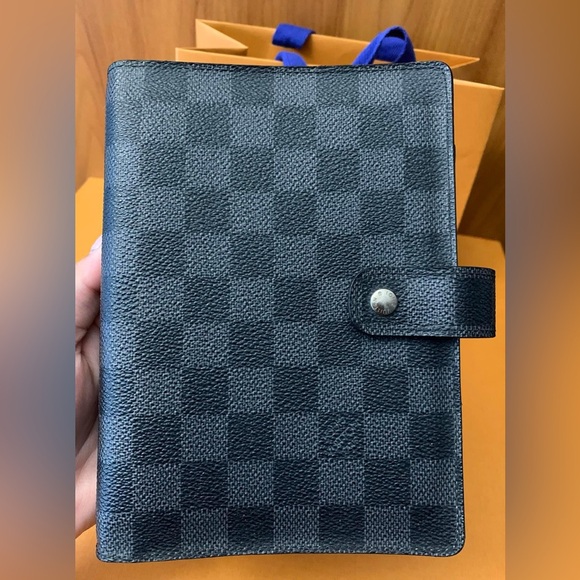 🇨🇦 Sold ❌❌❌ 📒🌷LV Agenda MM in Graphite✅ - Picture 3 of 12